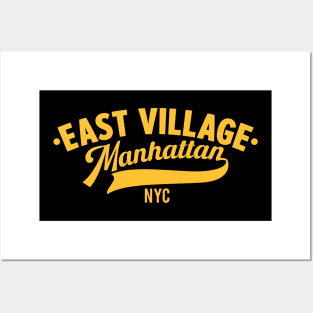 East Village Manhattan - NYC Minimal Logo Posters and Art